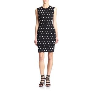BCBGMAXAZRIA | POLKA DOT KNIT DRESS